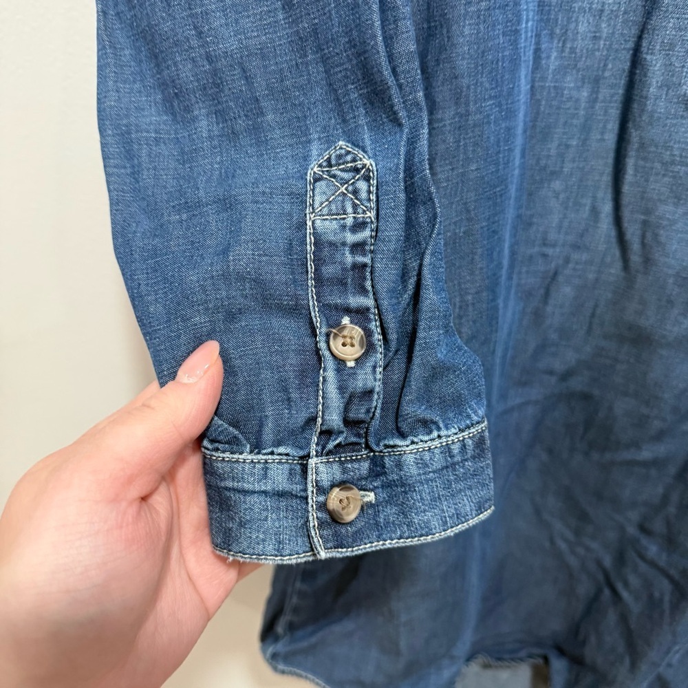 Lucky brand chambray dress medium - Picture 5 of 6